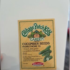 Skilcraft Cabbage Patch Kids Garden Cucumber Seeds